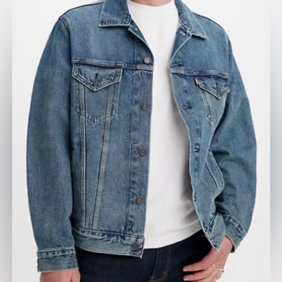 Levi's Other - 𝅺LEVI’S Premium Trucker Jean Jacket Men’s Size S